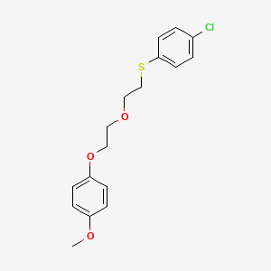 1-chloro-4-({2-[2-(4-methoxyphenoxy)ethoxy]ethyl}thio)benzene