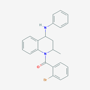 molecular formula C23H21BrN2O B4948052 (2-bromophenyl)[2-methyl-4-(phenylamino)-3,4-dihydroquinolin-1(2H)-yl]methanone 