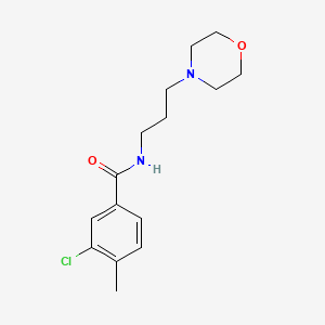 molecular formula C15H21ClN2O2 B4948106 3-chloro-4-methyl-N-[3-(4-morpholinyl)propyl]benzamide 