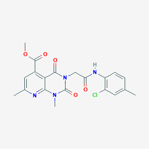 methyl 3-{2-[(2-chloro-4-methylphenyl)amino]-2-oxoethyl}-1,7-dimethyl-2,4-dioxo-1,2,3,4-tetrahydropyrido[2,3-d]pyrimidine-5-carboxylate