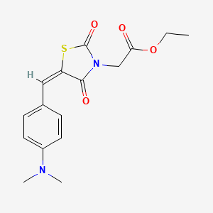 ethyl {5-[4-(dimethylamino)benzylidene]-2,4-dioxo-1,3-thiazolidin-3-yl}acetate