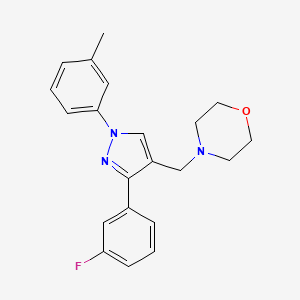 4-{[3-(3-fluorophenyl)-1-(3-methylphenyl)-1H-pyrazol-4-yl]methyl}morpholine