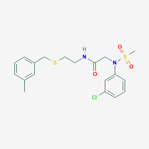 N~2~-(3-chlorophenyl)-N~1~-{2-[(3-methylbenzyl)thio]ethyl}-N~2~-(methylsulfonyl)glycinamide