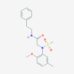 N~2~-(2-methoxy-5-methylphenyl)-N~2~-(methylsulfonyl)-N~1~-(2-phenylethyl)glycinamide