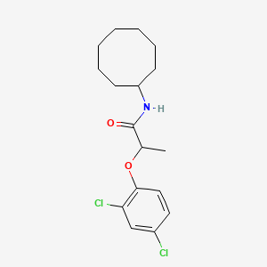 molecular formula C17H23Cl2NO2 B4948326 N-cyclooctyl-2-(2,4-dichlorophenoxy)propanamide 