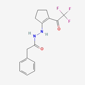 2-phenyl-N'-[2-(trifluoroacetyl)-1-cyclopenten-1-yl]acetohydrazide