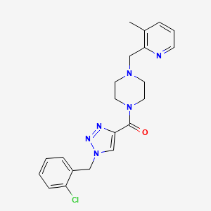 1-{[1-(2-chlorobenzyl)-1H-1,2,3-triazol-4-yl]carbonyl}-4-[(3-methyl-2-pyridinyl)methyl]piperazine