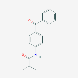 molecular formula C17H17NO2 B494839 N-(4-benzoylphenyl)-2-methylpropanamide 