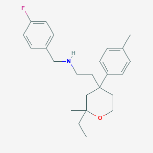 2-[2-ethyl-2-methyl-4-(4-methylphenyl)tetrahydro-2H-pyran-4-yl]-N-(4-fluorobenzyl)ethanamine