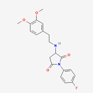 3-{[2-(3,4-dimethoxyphenyl)ethyl]amino}-1-(4-fluorophenyl)-2,5-pyrrolidinedione