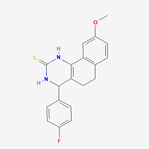 4-(4-fluorophenyl)-9-methoxy-3,4,5,6-tetrahydrobenzo[h]quinazoline-2(1H)-thione