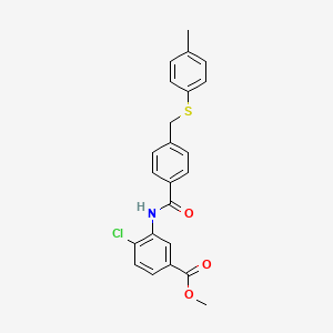 methyl 4-chloro-3-[(4-{[(4-methylphenyl)thio]methyl}benzoyl)amino]benzoate