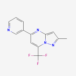 3-[2-methyl-7-(trifluoromethyl)pyrazolo[1,5-a]pyrimidin-5-yl]pyridine