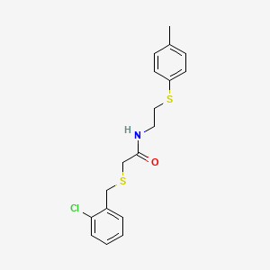 2-[(2-chlorobenzyl)thio]-N-{2-[(4-methylphenyl)thio]ethyl}acetamide