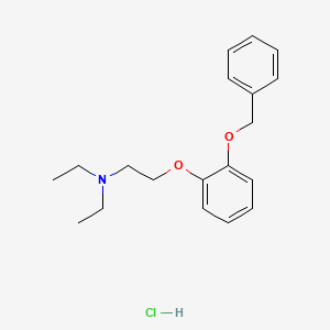 N,N-diethyl-2-(2-phenylmethoxyphenoxy)ethanamine;hydrochloride