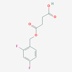 4-[(2,4-difluorobenzyl)oxy]-4-oxobutanoic acid