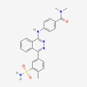 N,N-dimethyl-4-{[4-(4-methyl-3-sulfamoylphenyl)phthalazin-1-yl]amino}benzamide