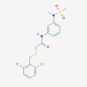 2-[(2-chloro-6-fluorobenzyl)thio]-N-{3-[methyl(methylsulfonyl)amino]phenyl}acetamide