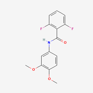 molecular formula C15H13F2NO3 B4948592 N-(3,4-dimethoxyphenyl)-2,6-difluorobenzamide 