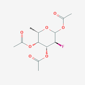 molecular formula C12H17FO7 B049487 (3S,4R,5R,6S)-3-氟-6-甲基四氢-2H-吡喃-2,4,5-三基三乙酸酯 CAS No. 188783-78-0