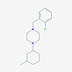 1-(2-chlorobenzyl)-4-(3-methylcyclohexyl)piperazine