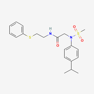 N~2~-(4-isopropylphenyl)-N~2~-(methylsulfonyl)-N~1~-[2-(phenylthio)ethyl]glycinamide