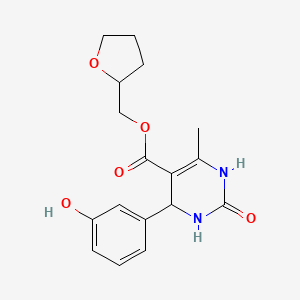 tetrahydro-2-furanylmethyl 4-(3-hydroxyphenyl)-6-methyl-2-oxo-1,2,3,4-tetrahydro-5-pyrimidinecarboxylate