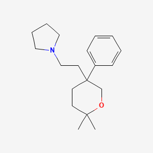 1-[2-(6,6-dimethyl-3-phenyltetrahydro-2H-pyran-3-yl)ethyl]pyrrolidine
