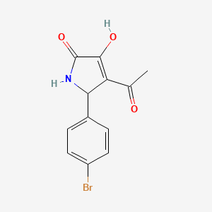 4-acetyl-5-(4-bromophenyl)-3-hydroxy-1,5-dihydro-2H-pyrrol-2-one