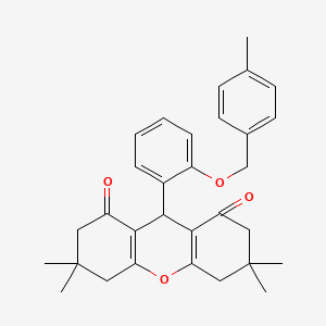 3,3,6,6-tetramethyl-9-{2-[(4-methylbenzyl)oxy]phenyl}-3,4,5,6,7,9-hexahydro-1H-xanthene-1,8(2H)-dione