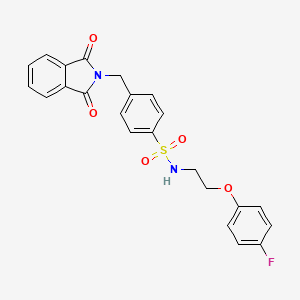 4-[(1,3-dioxo-1,3-dihydro-2H-isoindol-2-yl)methyl]-N-[2-(4-fluorophenoxy)ethyl]benzenesulfonamide