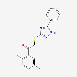 1-(2,5-dimethylphenyl)-2-[(5-phenyl-4H-1,2,4-triazol-3-yl)thio]ethanone