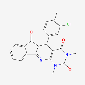 5-(3-chloro-4-methylphenyl)-1,3-dimethyl-5,5a-dihydro-1H-indeno[2',1':5,6]pyrido[2,3-d]pyrimidine-2,4,6(3H)-trione
