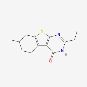 2-ethyl-7-methyl-5,6,7,8-tetrahydro[1]benzothieno[2,3-d]pyrimidin-4(3H)-one