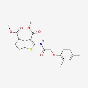 dimethyl 2-{[(2,4-dimethylphenoxy)acetyl]amino}-5,6-dihydro-4H-cyclopenta[b]thiophene-3,4-dicarboxylate