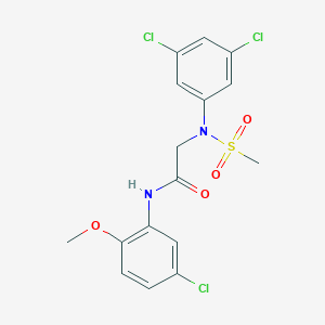 N~1~-(5-chloro-2-methoxyphenyl)-N~2~-(3,5-dichlorophenyl)-N~2~-(methylsulfonyl)glycinamide