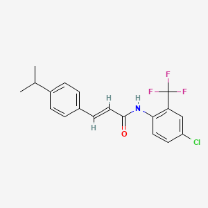 N-[4-chloro-2-(trifluoromethyl)phenyl]-3-(4-isopropylphenyl)acrylamide