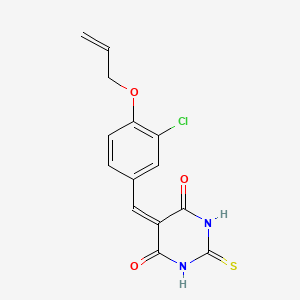 5-[4-(allyloxy)-3-chlorobenzylidene]-2-thioxodihydro-4,6(1H,5H)-pyrimidinedione