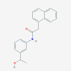 molecular formula C20H19NO2 B494902 N-[3-(1-hydroxyethyl)phenyl]-2-(1-naphthyl)acetamide 
