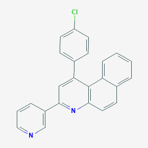 1-(4-chlorophenyl)-3-(3-pyridinyl)benzo[f]quinoline