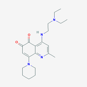 4-{[2-(diethylamino)ethyl]amino}-2-methyl-8-(1-piperidinyl)-5,6-quinolinedione