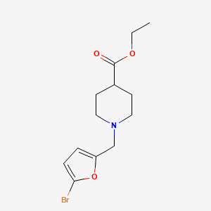 ethyl 1-[(5-bromo-2-furyl)methyl]-4-piperidinecarboxylate