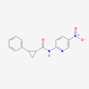 molecular formula C15H13N3O3 B4949072 N-(5-nitro-2-pyridinyl)-2-phenylcyclopropanecarboxamide 