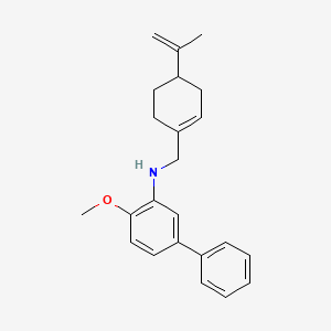 molecular formula C23H27NO B4949078 N-[(4-isopropenyl-1-cyclohexen-1-yl)methyl]-4-methoxy-3-biphenylamine 