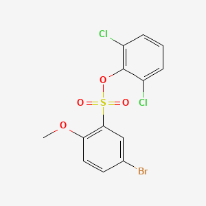 molecular formula C13H9BrCl2O4S B4949088 2,6-dichlorophenyl 5-bromo-2-methoxybenzenesulfonate 