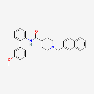 N-(3'-methoxy-2-biphenylyl)-1-(2-naphthylmethyl)-4-piperidinecarboxamide