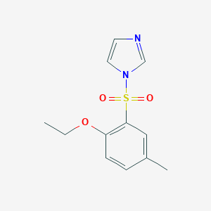 molecular formula C12H14N2O3S B494913 1-(2-Ethoxy-5-methylphenyl)sulfonylimidazole CAS No. 791844-67-2