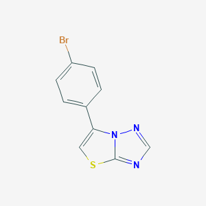 molecular formula C10H6BrN3S B494916 6-(4-Bromophenyl)[1,3]thiazolo[3,2-b][1,2,4]triazole 
