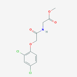 molecular formula C11H11Cl2NO4 B4949174 methyl N-[(2,4-dichlorophenoxy)acetyl]glycinate 