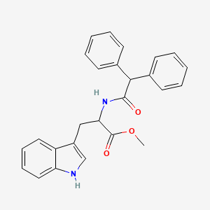 molecular formula C26H24N2O3 B4949192 methyl N-(diphenylacetyl)tryptophanate 
